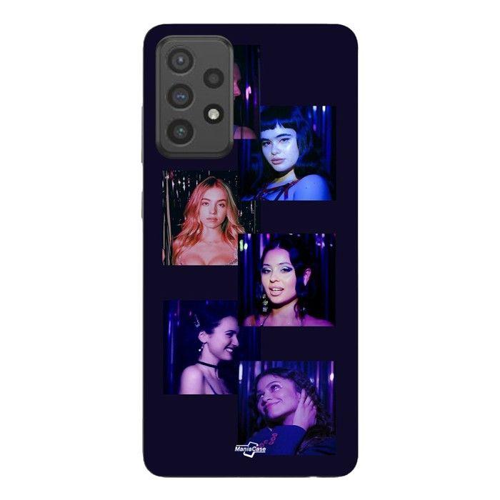 Coque de téléphone - MANIACASE - Galaxy A33 5G - Silicone TPU - Noir - Team girl