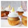 Décors sucrés - Cornes de licorne - Jaune/Rose - 6 pcs