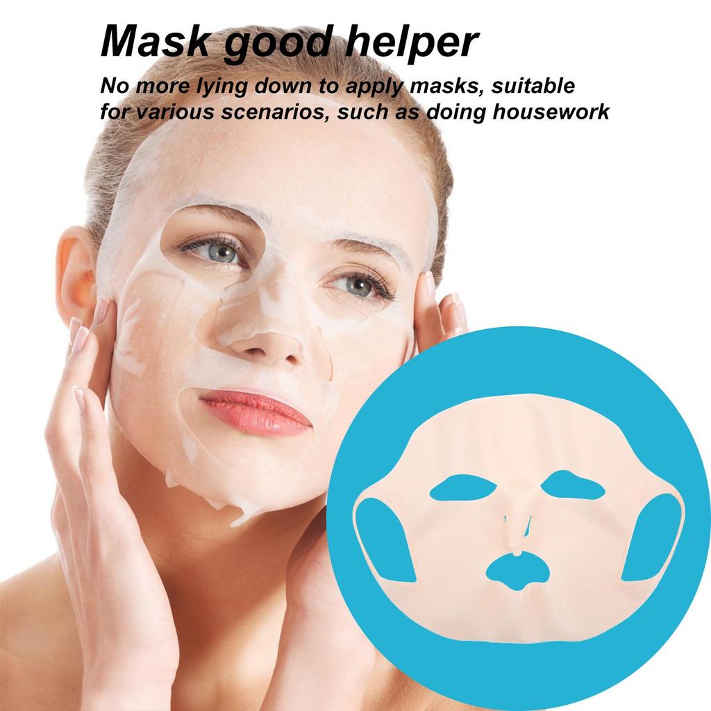 New Silicone Face Mask Cover Prevent Mask Essence Evaporation Speed Up The Absorption Moisturizing Facial Mask Cover Reusable