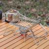 1pc Outdoor Portable Folding Stainless Steel Bracket Camping Barbecue Rack Baking Tray Bracket Baking Net Grill Net
