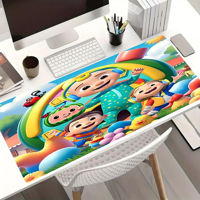 Cocomelon Theme Mouse Pad, Non Slip Rubber Base, Multifunctional Office & Home Decor, Perfect for Workspace Personalization.