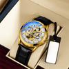 Новые деловые мужские часы Hollow Mechanical Watch Мужские часы полностью автоматические механические часы