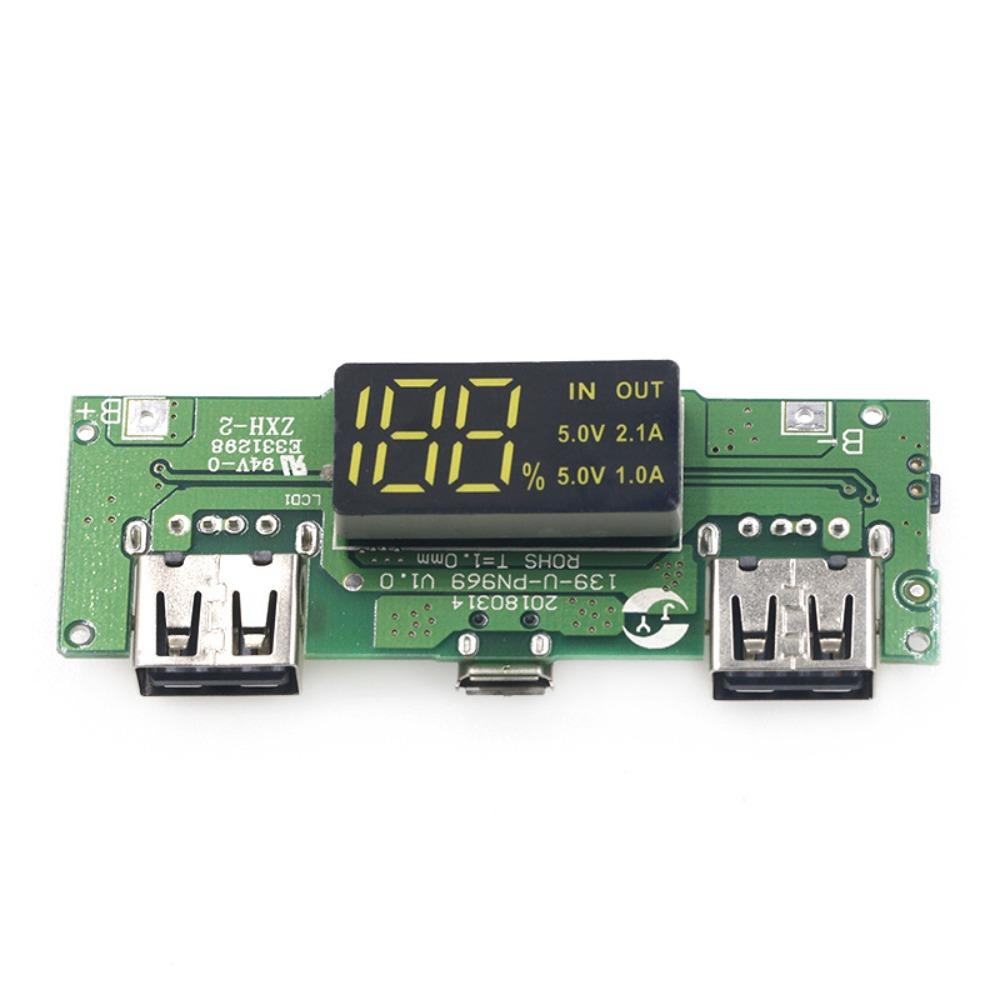 Светодиодный двойной USB 5 В 2,4 А Micro/Type-C USB мобильный блок питания 18650 модуль зарядки литиевая батарея плата зарядного устройства защита цепи
