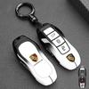 fscr7 Metal Car Key Case Cover Holder Protection Key Bag For Porsche Panamera Carman Macann Bobst Cayenne 911 981 991 970 9969 Sticker