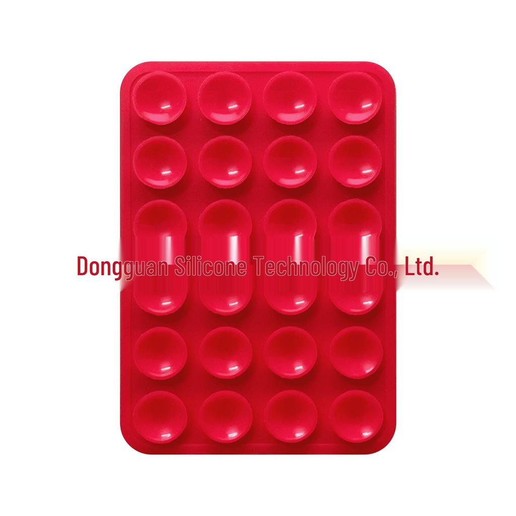 Черная силиконовая противоскользящая подставка для телефона: 24 Портативные, Минималистичные Наклейки на Присосках