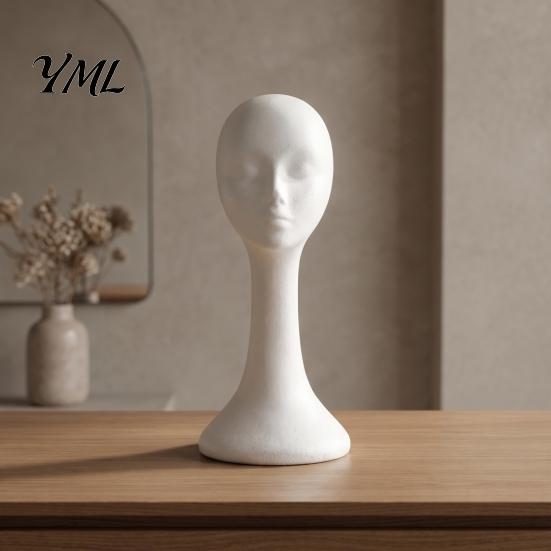 Foam Mannequin Head Head, Male Female Hat Display Stand, Cosmetology Training Lightweight Model for Wig Storage Hair Styling Tool