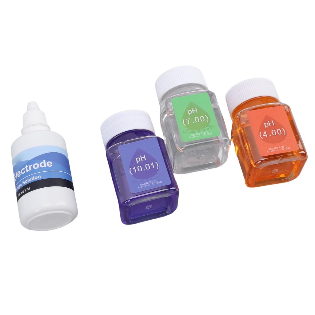 Набор растворов для калибровки pH 50 мл pH 7.00 4.00 10.01 Калибровочные растворы с 30 мл Защитная жидкость для pH-электрода