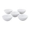 Noritake Bowl Set 14cm 490cc Rizmo White Microwave Safe Dishwasher Safe 5 Pieces Fine Porcelain F5306L/1610