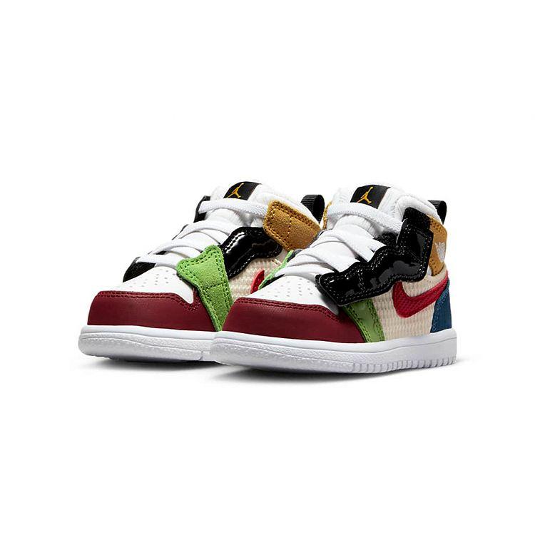 Air Jordan 1 Mid ALT SE TD Жемчужно-белый Спортивный красный DR6961-100