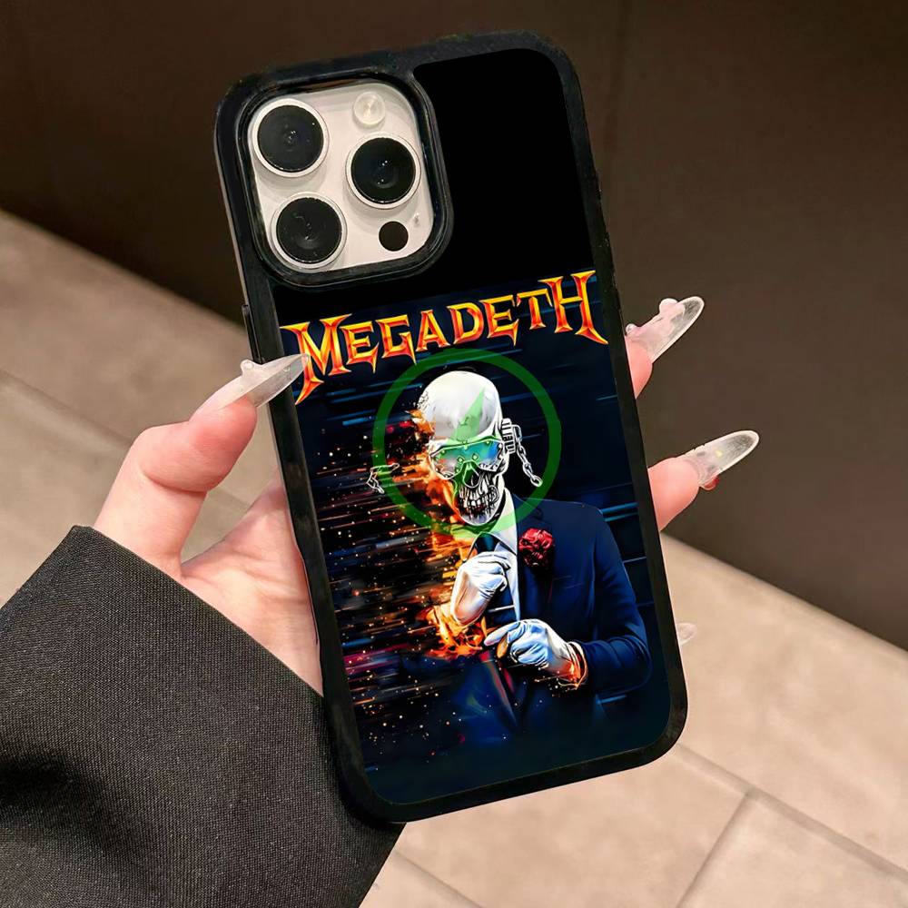 M-Megadeth Logo For Magesafe Magnetic Wireless Phone Case For IPhone 17 Pro Max Air 13 12 Mini 16 15 14 11