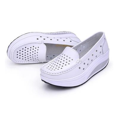 Женская кожаная дышащая обувь Swing Shoes Платформа для медсестер Рабочая обувь