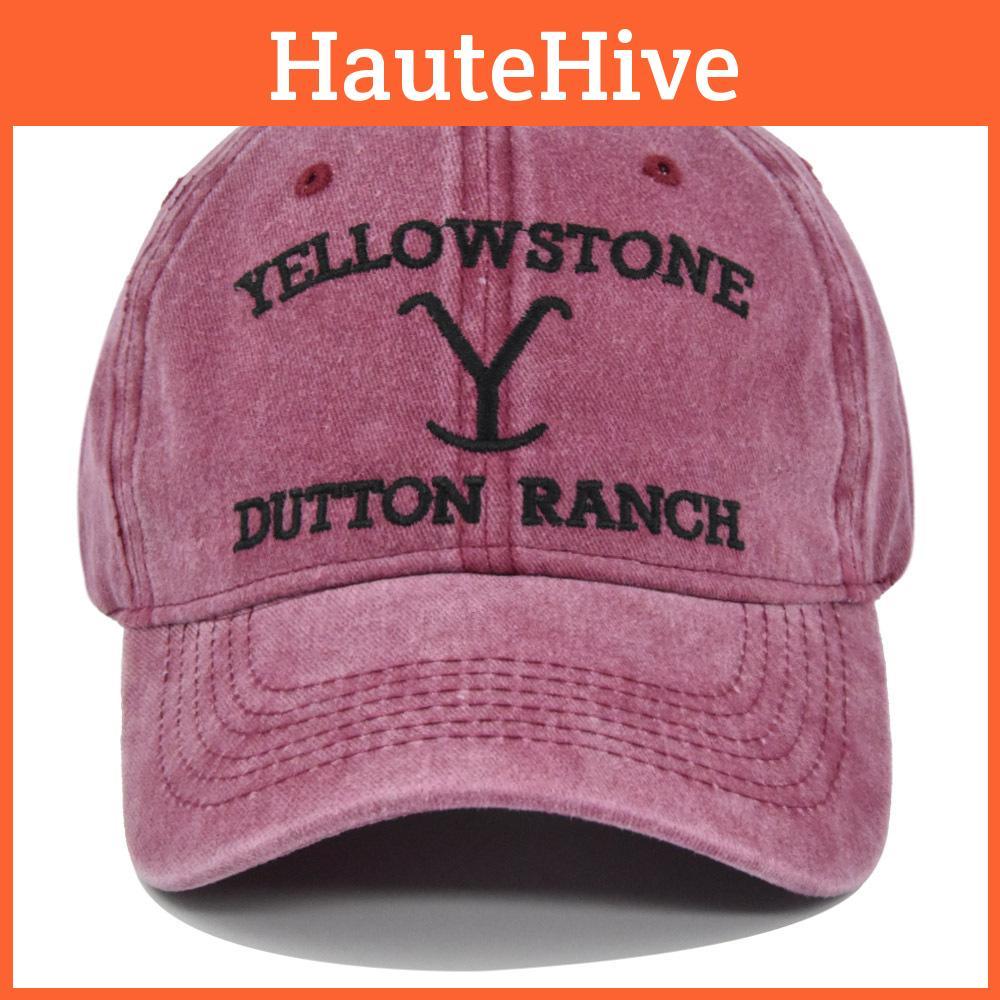 Retro Embroidered Washed Cotton Baseball Cap Adjustable Breathable Sun Hat