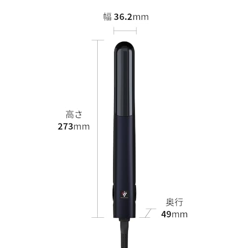 Sharp Straight Hair Iron IB-S8000-B, Plasmacluster Beauty, Diamond Coating, International Compatible, Midnight Black