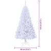 Artificial Christmas Tree White 120 cm PVC and Steel