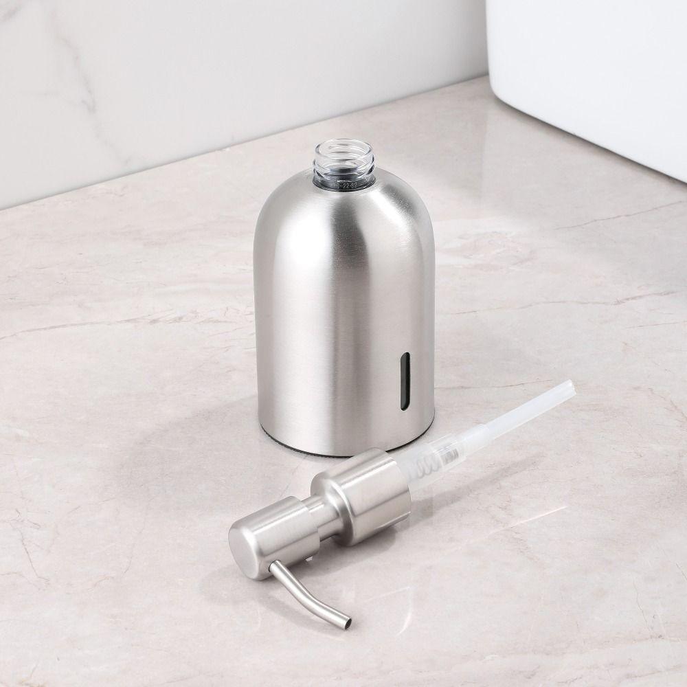 Stainless Steel Hand Sanitizer Bottle Press Type Hand Soap Jar Liquid Sub-bottling Container Home