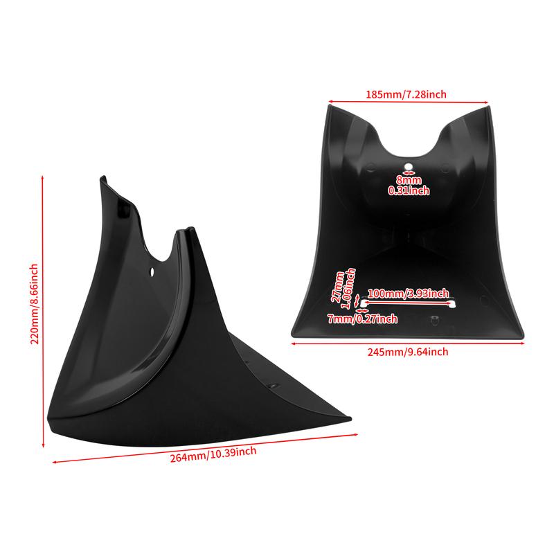 Motorcycle Lower Chin Air Dam Fairing Front Spoiler Cover Black For Harley For Sportster 48 883 1200 For Forty Eight XL Iron