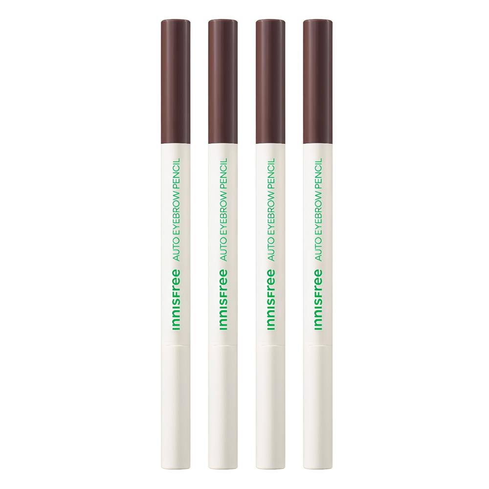 Автоматический карандаш для бровей Innisfree Flat Eyebrow 0.3 г, Нет. 5 Глубокий Ночной Эспрессо-Коричневый, 4 шт.