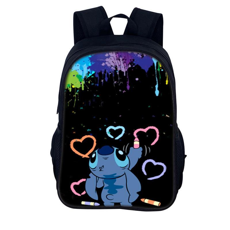 Детский рюкзак Stitch из полиэстера для ежедневного использования и хранения