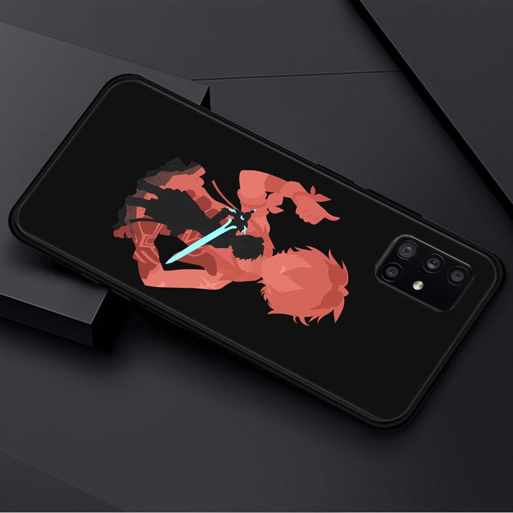Телефон Funda Genshin Impact аниме для Samsung Galaxy A71 A52 A41 A51 A02s A12 A21s A72 A32 4g A31 A53 A23 A13 A52s 5g Capinha