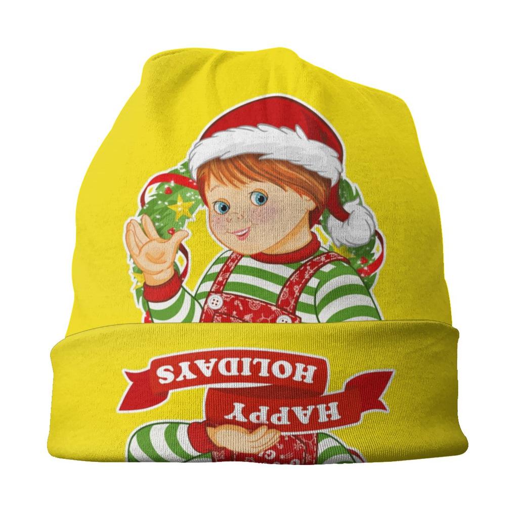 Good Guys Christmas Slouchy Beanie Hat Film And Movie Child's Play Chucky Hip Hop Knitting Skullies Beanies Cap for Outdoor Ski