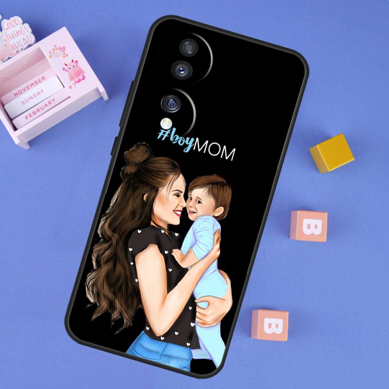 Super Dad Mom Baby Girl Twin Case For Honor X9d X9a X9b X9c X8b X8c Win RT 200 400 Pro 70 90 Magic 7 Lite 5 6 8 Pro Cover