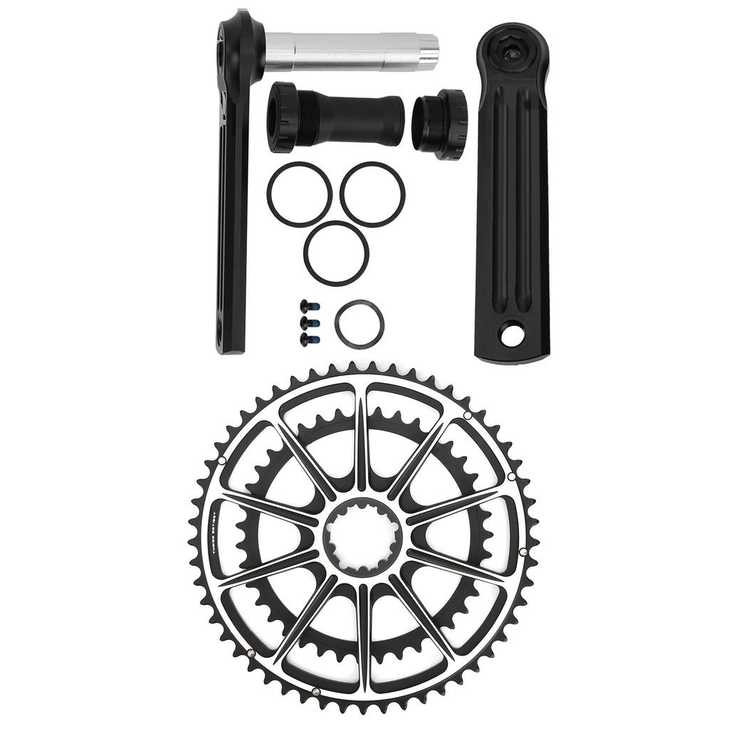 Велосипедный шатунный комплект для MTB, полый, интегрированный, двойная звезда 53‑39T, алюминиевый сплав, велосипедный шатун