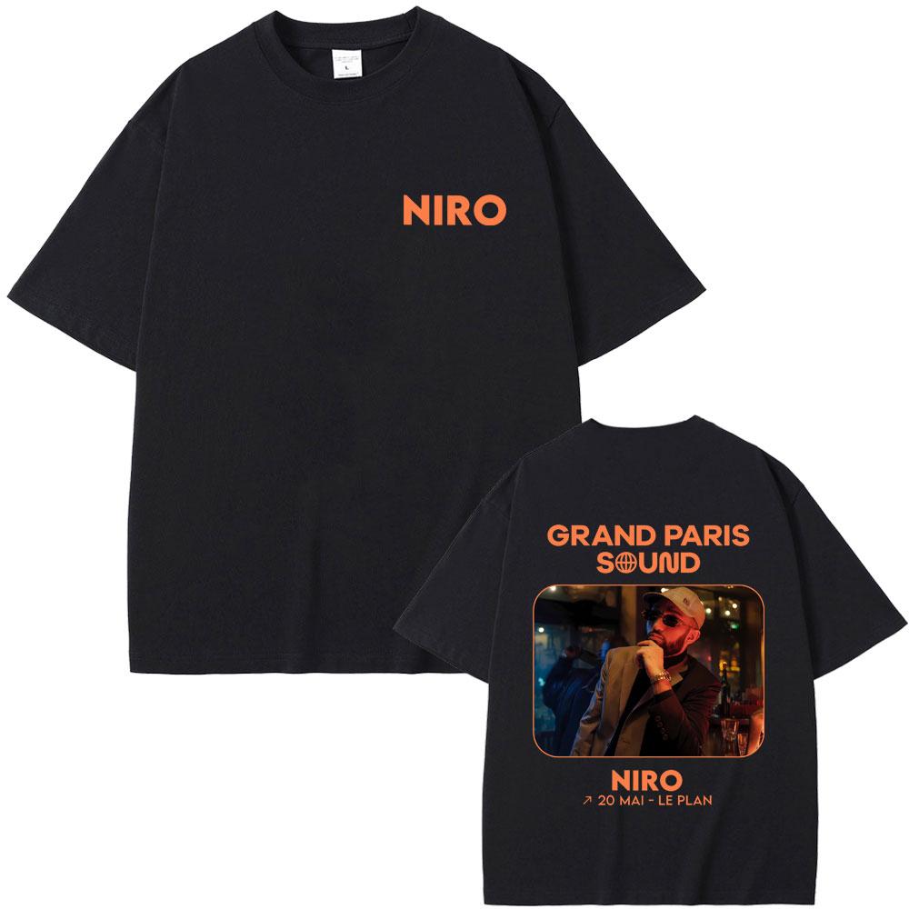 Rapper Niro OX7 Album Graphic T-shirt Unisex Women Hip Hop Fashion Pop Music T-shirts Male Casual Cotton Vintage T Shirt Streetwear