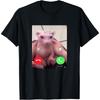 Bingus Is Calling Hairless Sphinx Cat Bingus Cat Meme T-Shirt