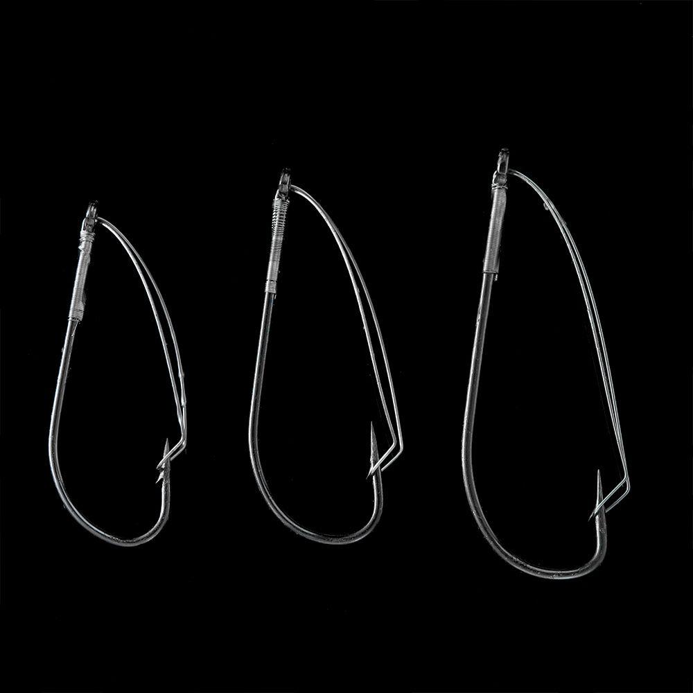 Крючок с широким зазором из высокоуглеродистой стали Крючок с зазубринами Крючок для рыбалки без водорослей Крючок Wacky Rig Крючки для рыбалки