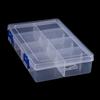 Durable 8 Grids Tools Storage Box Large Capacity Adjustable Screw Holder Transparent Jewelry Storage Box