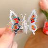 Moving Butterfly Hairpin Hanfu Fringe Hairpin Ancient Style Headdress Internet Celebrity Girl Side Clip Top Clip Bangs Clip