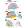 Wooden Rainbow Play Blocks For Toddlers And Early Education Homeschool Fun