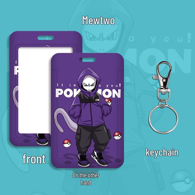 Cartoon Lanyard ID Holder for Students: School, Bus, Meal, or Work Badge