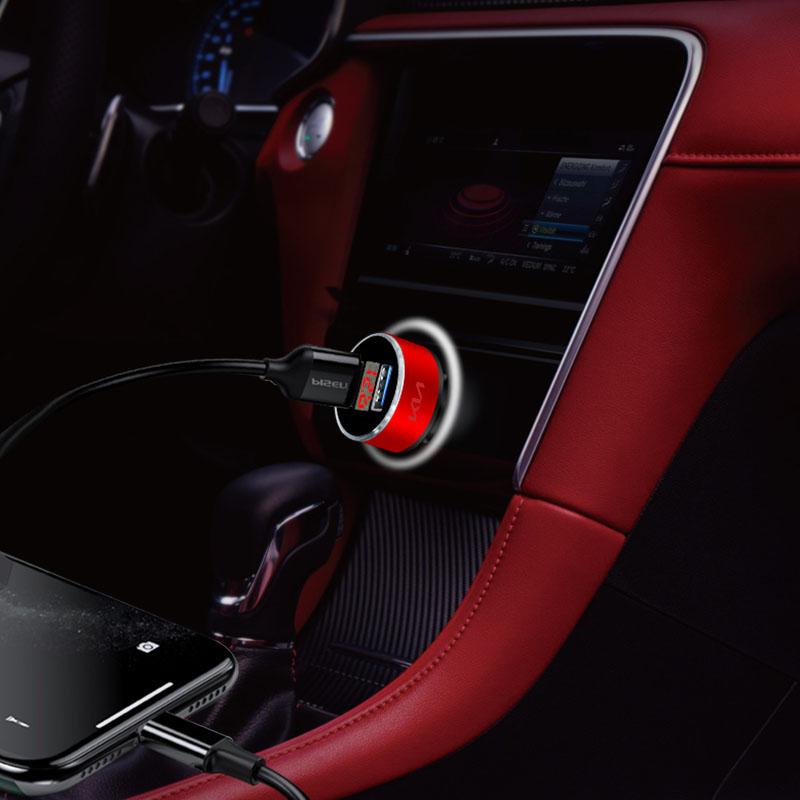 Автомобильное зарядное устройство USB Type-C Адаптер быстрой зарядки Для Kia Rio 3 K2 Ceed Cerato K3 Sportage 4 Picanto K5 Optima Sorento Forte Stinger