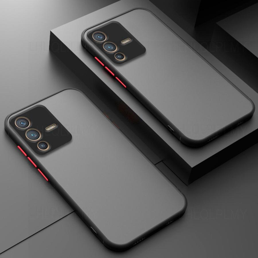 Роскошный противоударный матовый чехол для Vivo Y28 Y72 5G V27 Y38 Y39 Y53S Y18 V40 SE Y29 V29 V30 Y31 Y21 Y33S Y70 Y04 V50 V23 V29E Y21D V60 Lite Бронированный чехол