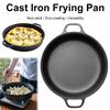 8.7/9.8/11/11.8inch Cast Iron Frying Pan with Double Handles Baking Tray Pre-Seasoned for Bread Baking Outdoor Cooking Camping