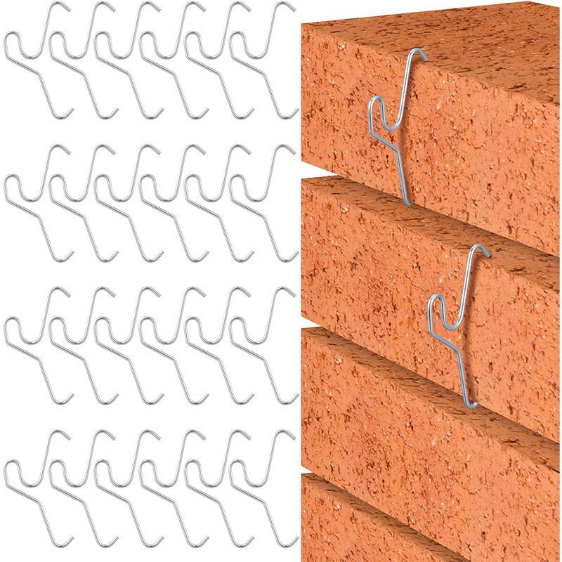 Modern Stainless Steel Masonry Wall Hangers For Christmas Wreaths And Home Storage