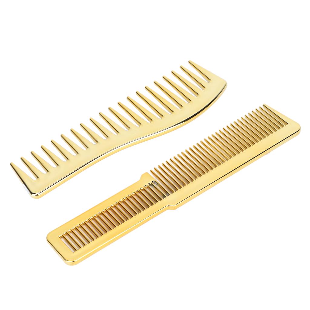 Расческа для стрижки волос для парикмахерской Расческа для стрижки волос с широкими зубьями для всех типов волос Золото