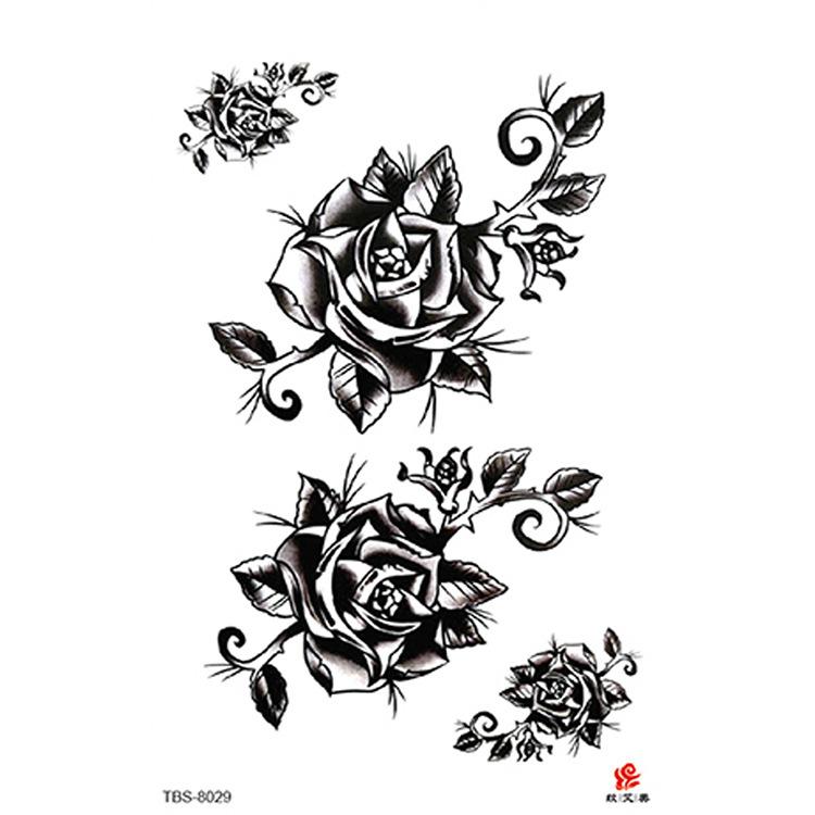 High Quality Waterproof Women's Sexy Flower Animal Tribal Temporary Body Art Tattoos Tattoo Stickers