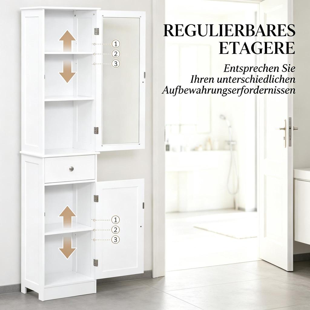 Modern storage cabinet, bathroom cabinet, tall storage cabinet