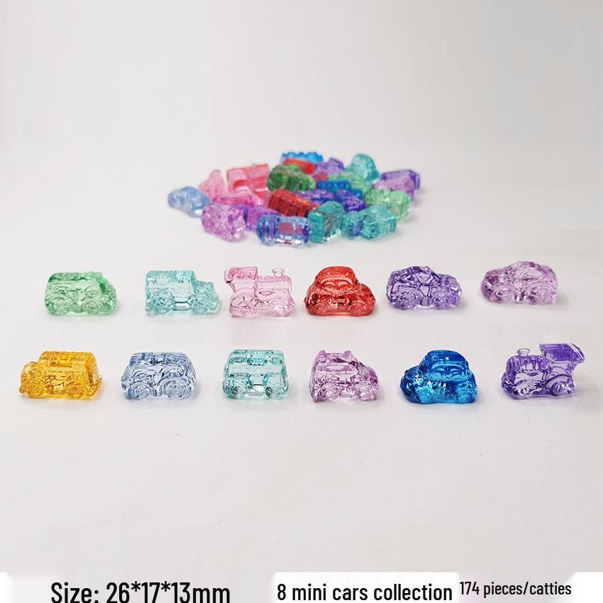 Colorful Mini Acrylic Milk Bottle Cartoon Ornaments - Cute Handmade DIY Decorative Accessories