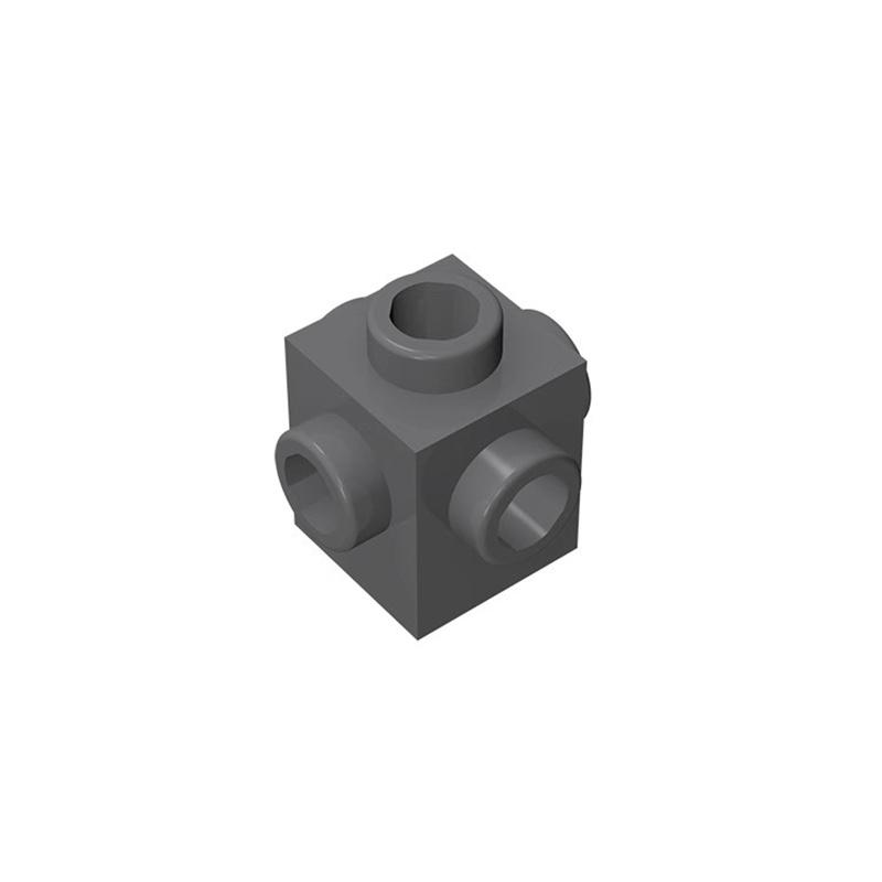 10 шт. 4733 кубики MOC, совместимые с кубиками 1x1 с модификацией и штырьками со всех сторон, обучающие кубики для самостоятельной сборки, оптом, детские игрушки