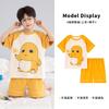 100% Cotton Boys Pajama Set Short Sleeve Cartoon Print Sleepwear Kids Ages 8 Lightweight Home Wear