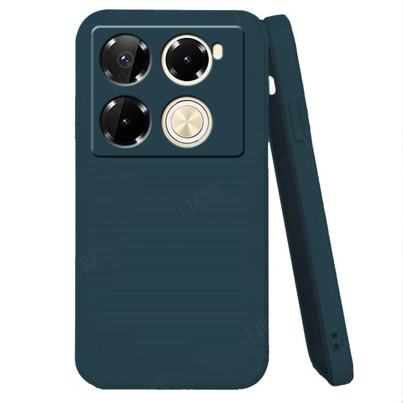 Для Infinix Note 40 Pro Чехол Infinix Note 40 Pro Capas Противоударный квадратный жидкий силиконовый мягкий чехол Infinix Note 40 Pro