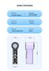 New T243 Macaron Color Portable Handheld Fan with Digital Display & Night Light