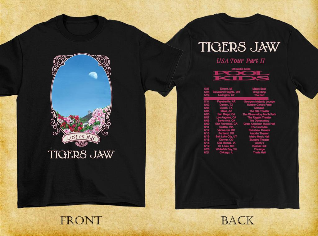 Tigers Jaw Band 2 Sides 2026 USA Tour Shirt Unisex Cotton Black S-5XL EM1649