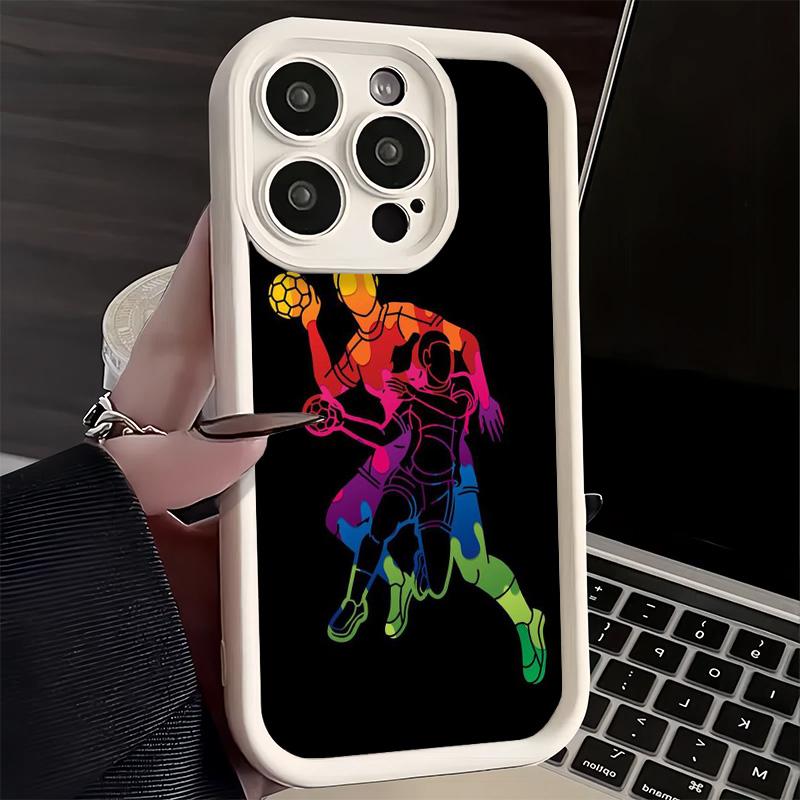 Чехол для телефона Handbal Sport для iPhone 16 17 Air 16E 15 Pro Max 14 Plus 13 12 Mini Capa Мягкий Силиконовый Funda