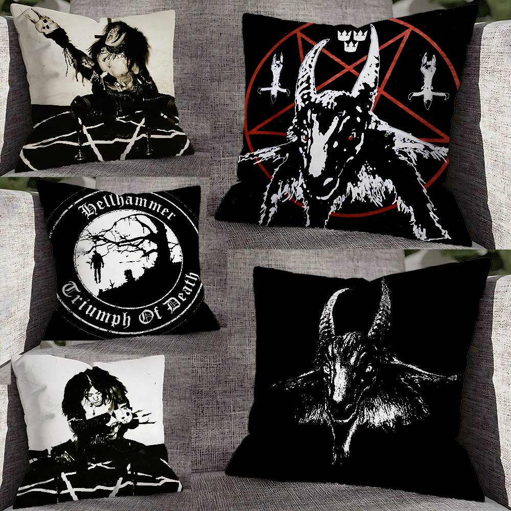 Чехол для декоративной подушки с изображением группы B-BathoryS Quorthon для 45x45см 40x40см 55x55см 50x50см 30x30см Квадратная наволочка для автомобильной подушки