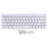 68 Key Wired Mechanical Keyboard RGB Backlight Blue Switch 60percent Compact Ergonomic Gaming Keyboard
