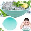 Портативная миска для ледяной ванны для лица для умывания, погружения лица, складной умывальник для ледяных процедур для лица, инструмент для ухода за кожей лица для дома, путешествий